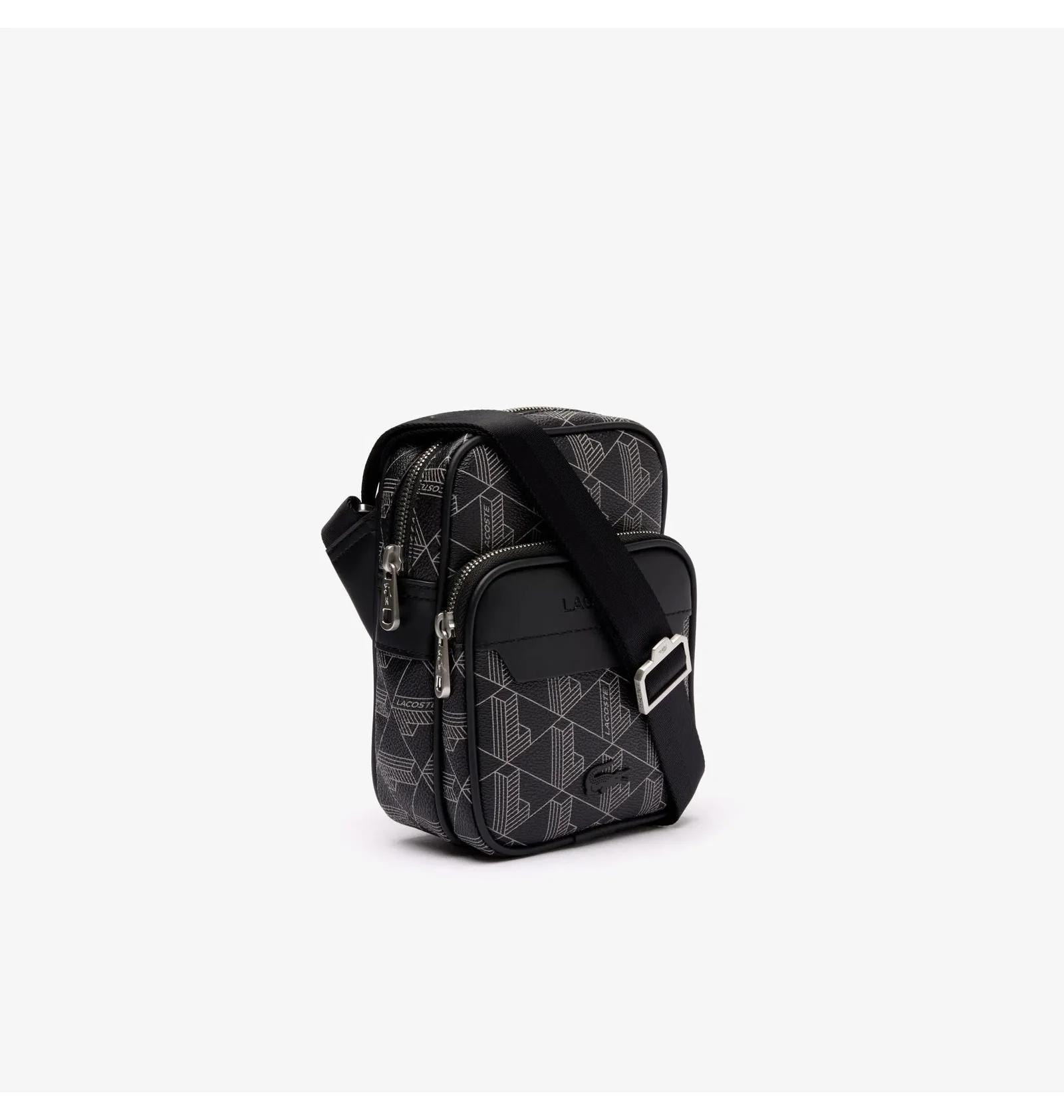 Сумка через плече Lacoste Monogram Grey (NH4409LX-H45)